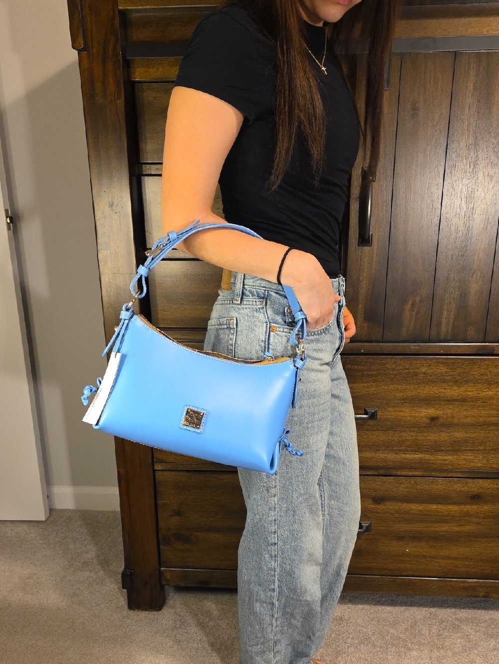 Dooney & Bourke Sky Blue Shoulder Bag - Picture 10 of 10